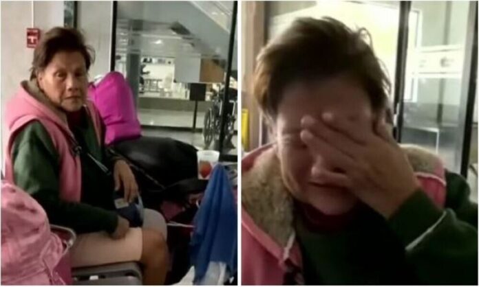 Filha abandona mãe doente e sem dinheiro em um terminal de ônibus