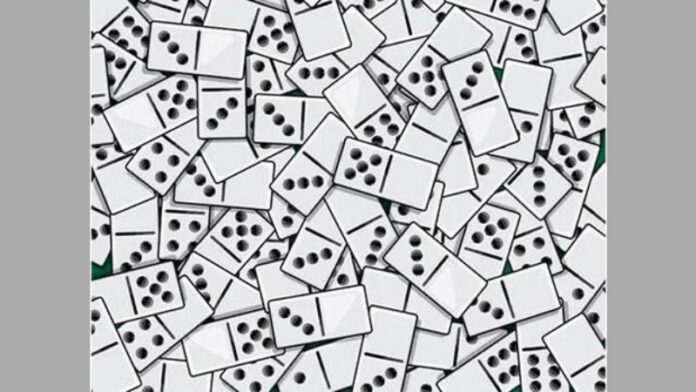 Encontre 3 dominós sem pintas em 15 segundos